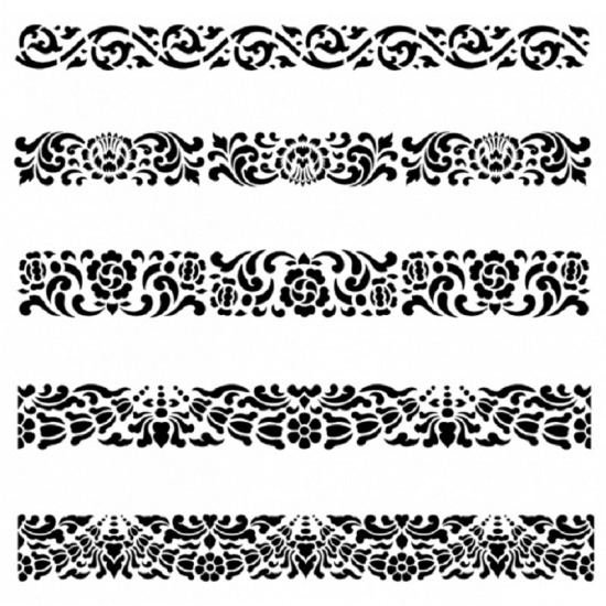 Šablona Cadence kolekce HomeDeco 45 x 45 cm - Bordury Aladine