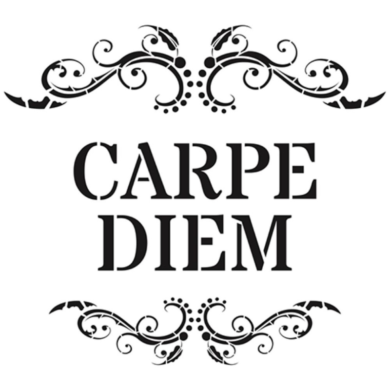 Šablona Cadence kolekce HomeDeco 25 x 25 cm - Carpe diem Aladine