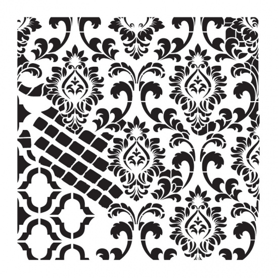 Šablona Cadence kolekce HomeDeco 45 x 45 cm - Ornamenty 6 Aladine