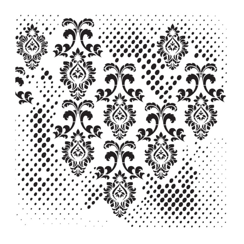 Šablona Cadence kolekce HomeDeco 45 x 45 cm - Ornamenty 1 Aladine