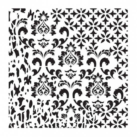 Šablona Cadence kolekce HomeDeco 25 x 25 cm - Ornamenty 2 Aladine