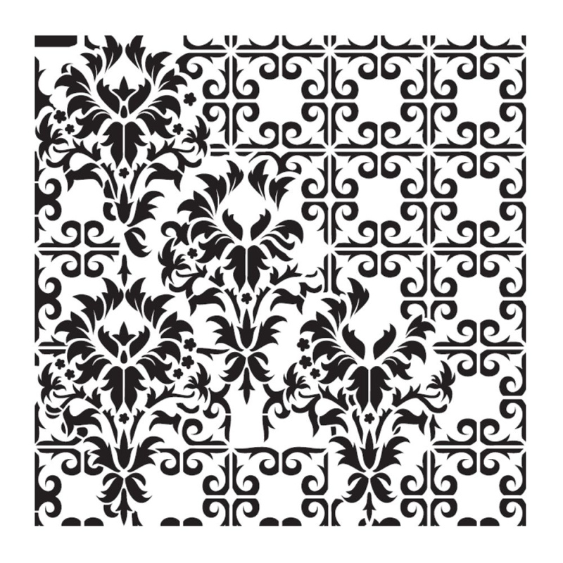 Šablona Cadence kolekce HomeDeco 25 x 25 cm - Ornamenty 7 Aladine