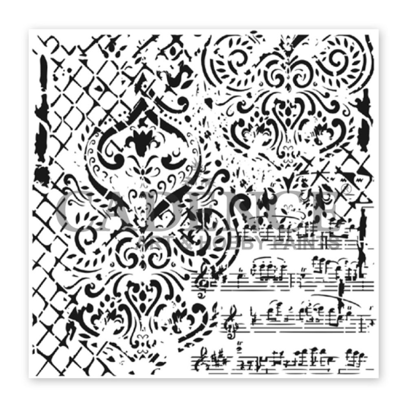 Šablona Cadence kolekce HomeDeco 45 x 45 cm - Ornamenty 9 Aladine