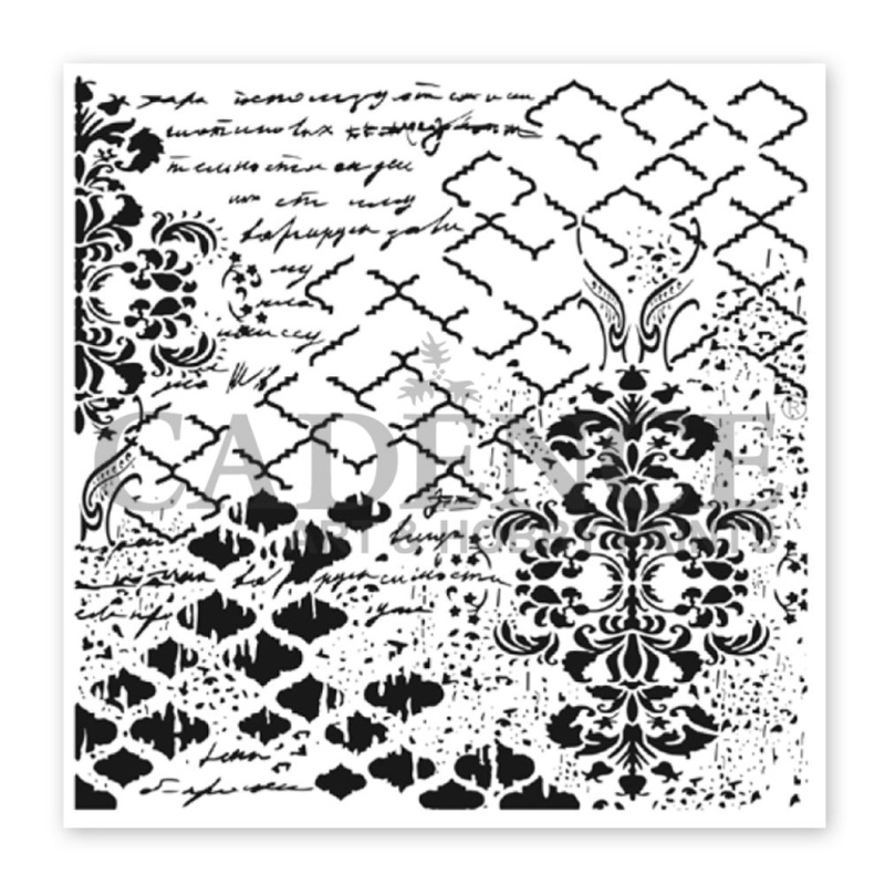 Šablona Cadence kolekce HomeDeco 25 x 25 cm - Ornamenty 8 Aladine