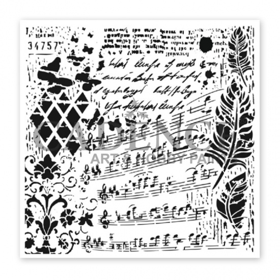 Šablona Cadence kolekce HomeDeco 25 x 25 cm - Ornamenty 3 Aladine