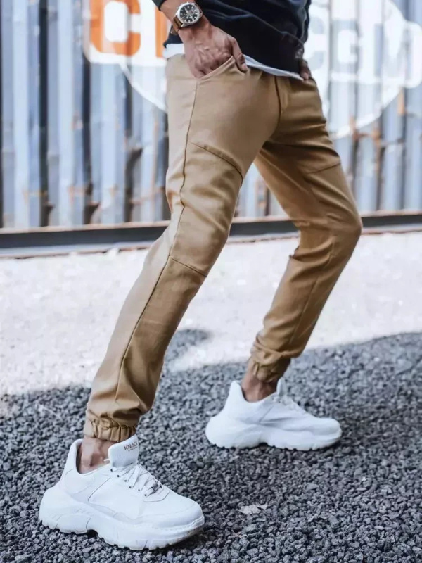 Pánské tepláky tepláky, velbloud Dstreet UX3304 S