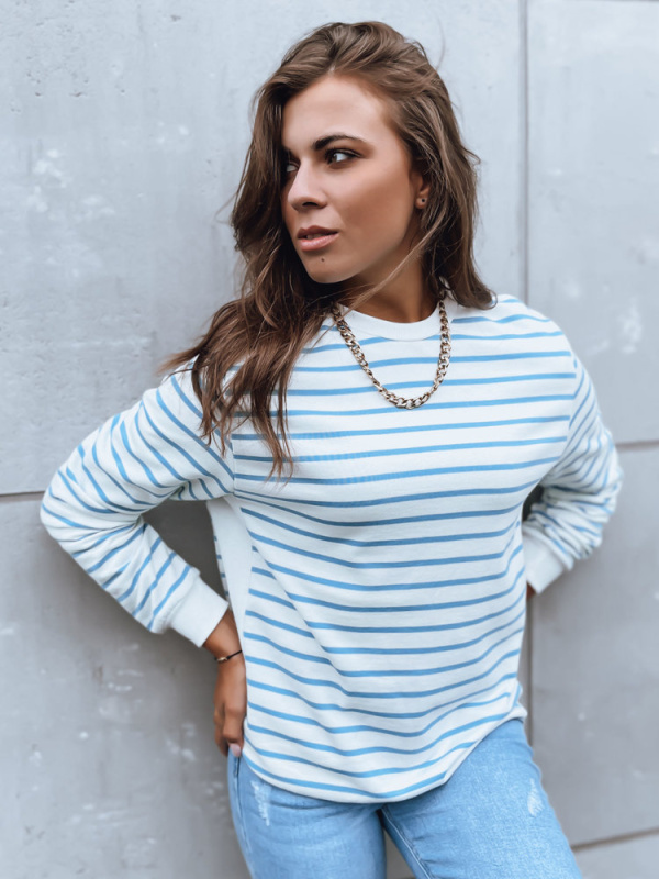 Dámská mikina bez kapuce NAGINI Barva Bílý DSTREET BY1224 Barva: Vícebarevná, Velikost: M