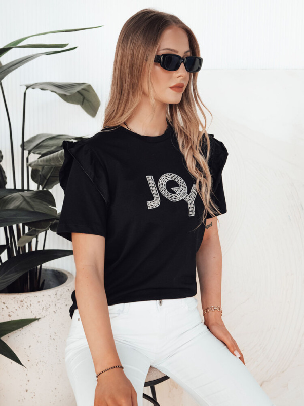 Dámské tričko JOY Dstreet RY2524 Barva: Černá, Velikost: M