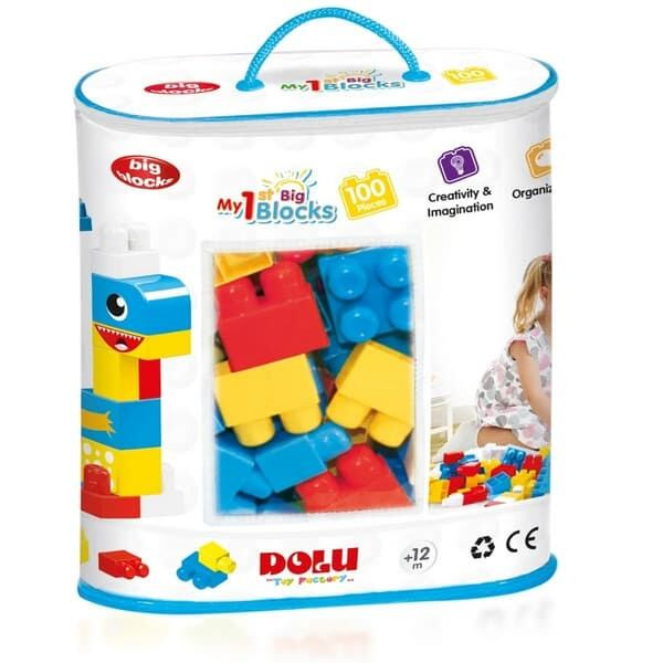 DOLU Moje první velké kostky 100 ks
