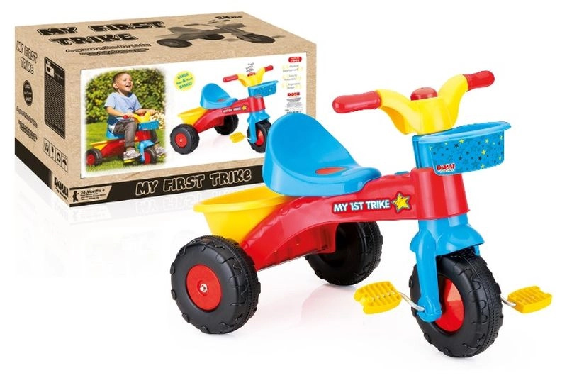 Dolu můj první tříkolový odrážecí dětský trike