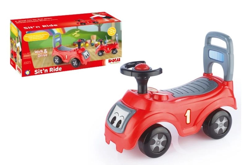 Odrážedlo auto červené s opěradlem