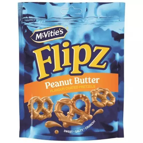 McVities Flipz Pretzels peanut butter 70g