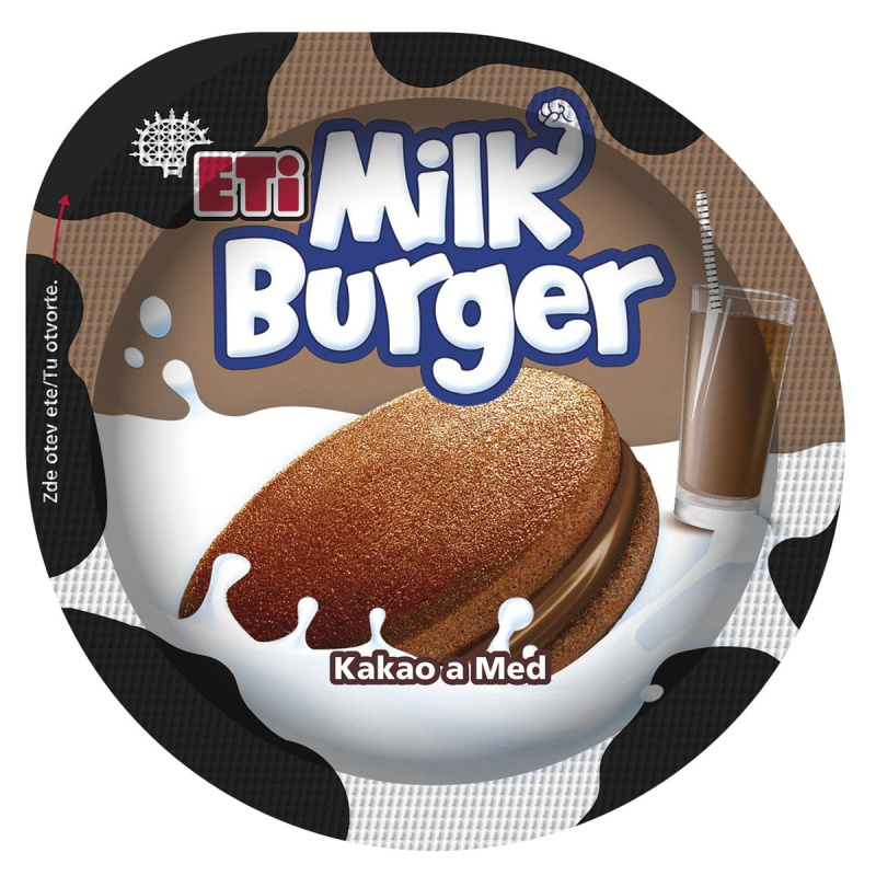 Eti Mléčný burger kakao a med