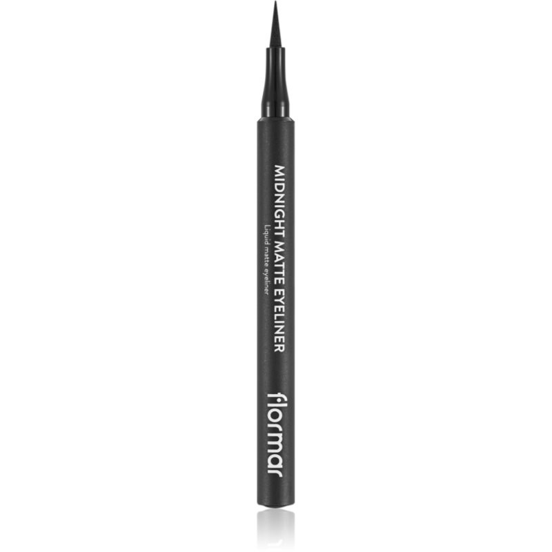 flormar Midnight Matte Eyeliner linka na oči ve fixu s matným efektem odstín 01 Black 1,2 ml