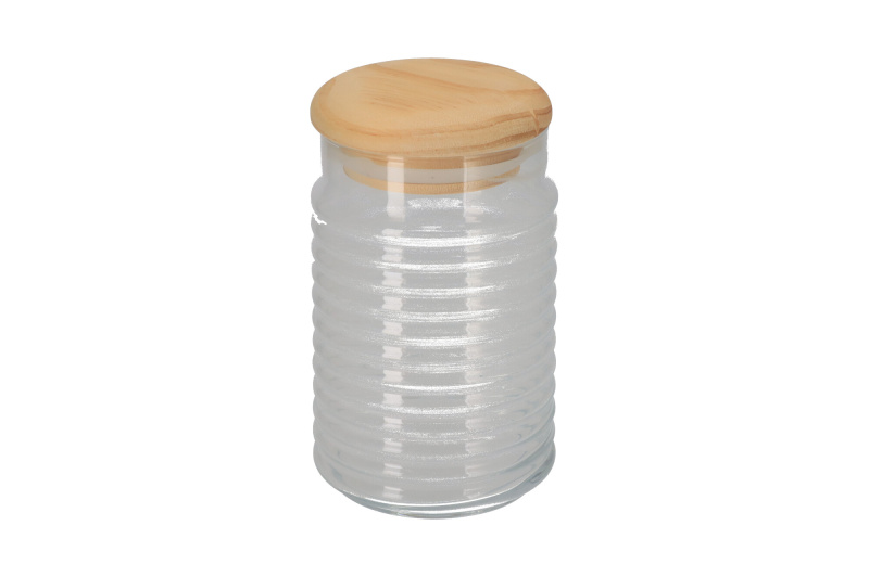Banquet Skleněná dóza s dřevěným víčkem - 1,1 l