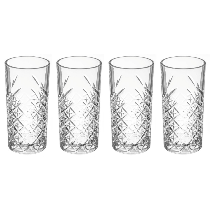 Secret de Gourmet Vysoká sklenice, 4 kusy, 450 ml transparentní