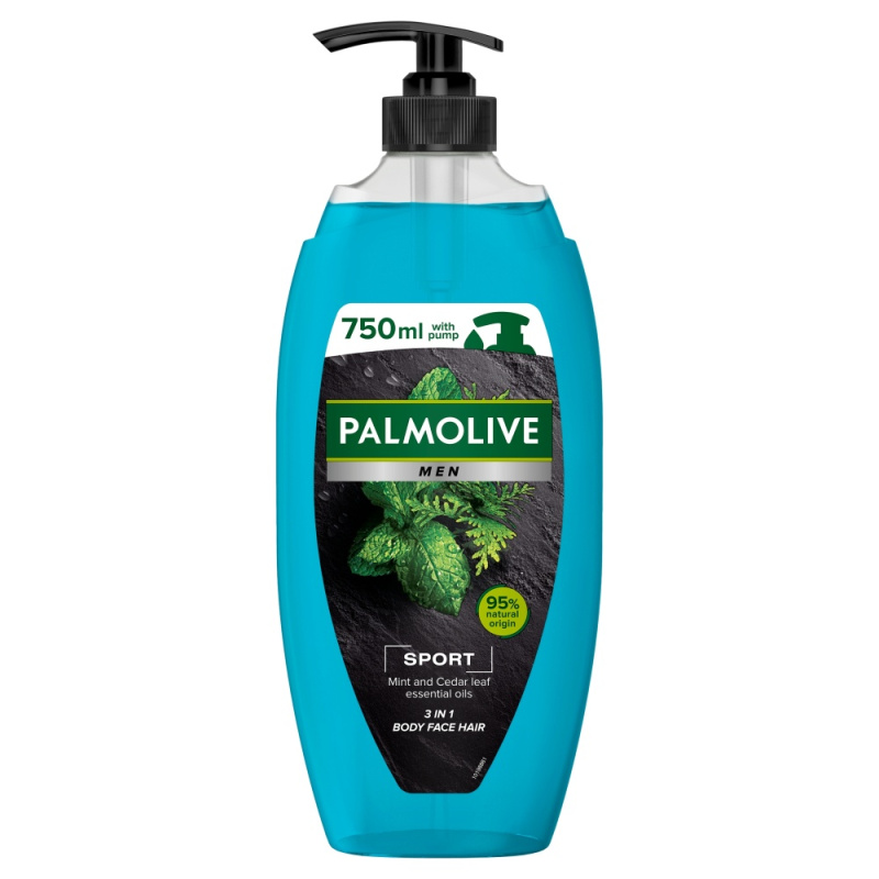 Palmolive Men Revitalising Sport sprchový gel pro muže s pumpičkou 750 ml