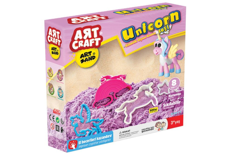Art craft kinetický písek jednorožci 500 g - 1 kus