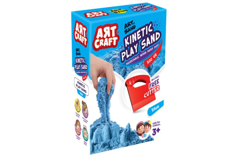 Art Craft kinetický písek modrý 500 g