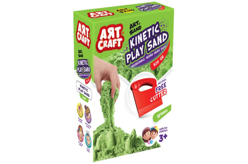 Art Craft kinetický písek zelený 500 g