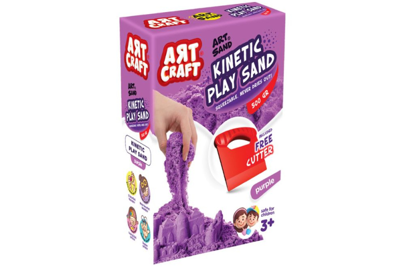 Art Craft kinetický písek fialový 500 g