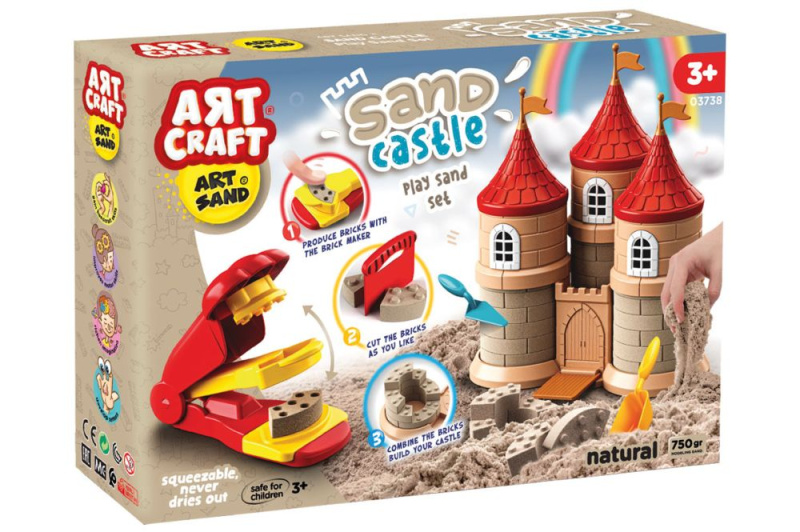 Art Craft stavebnice zámku z kinetického písku