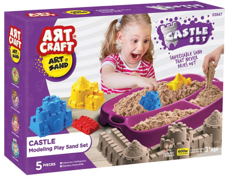 Art Craft kinetický písek hrad 600 g