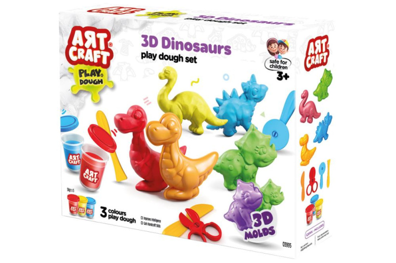 Art Craft sada na modelování dinosauři 168 g