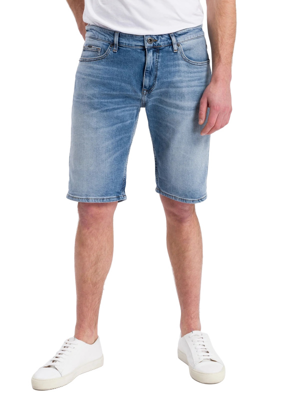 Pánské kraťasy CROSS JEANS Leom světle  modré-seprané - 30
