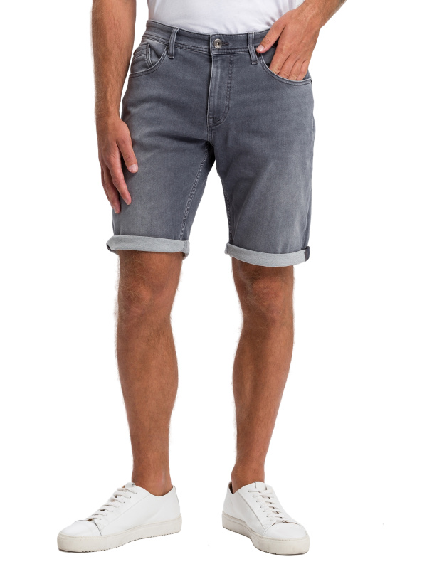 Pánské džínové kraťasy CROSS JEANS Leom šedé-30