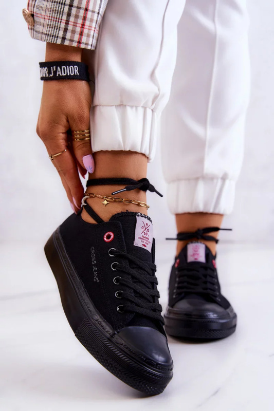 Klasické tenisky Cross Jeans JJ2R4019C černá 38
