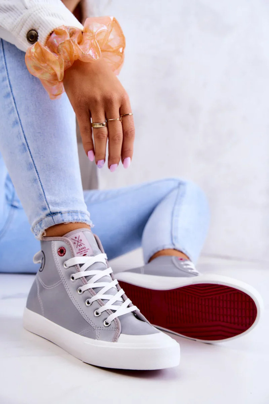 Dámské vysoké tenisky Cross Jeans JJ2R4057C šedá 36