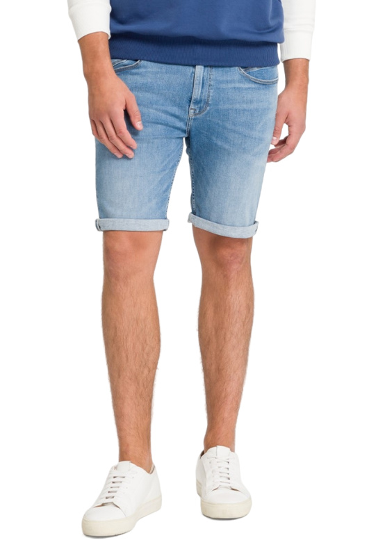 Pánské kraťasy CROSS JEANS Jim světle modré-seprané-30