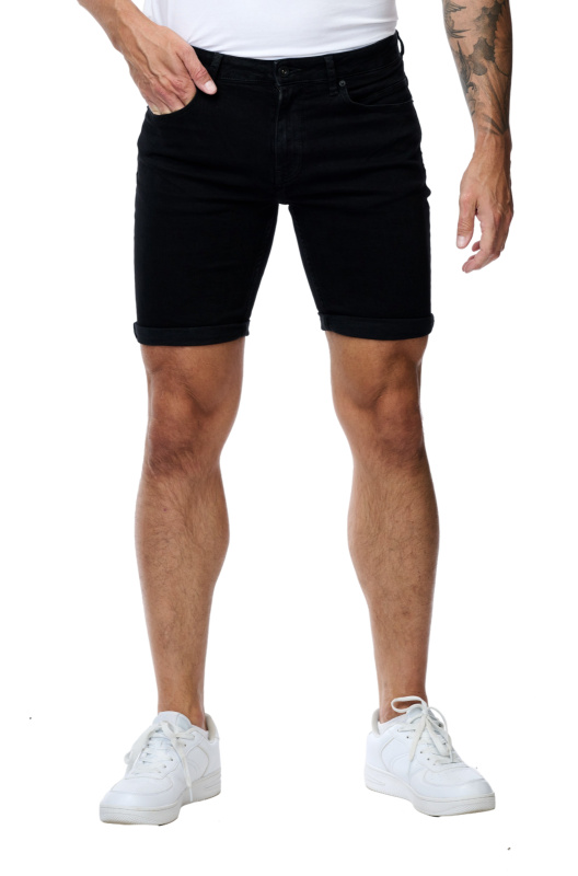 Pánské kraťasy  CROSS JEANS Jim černé - 30