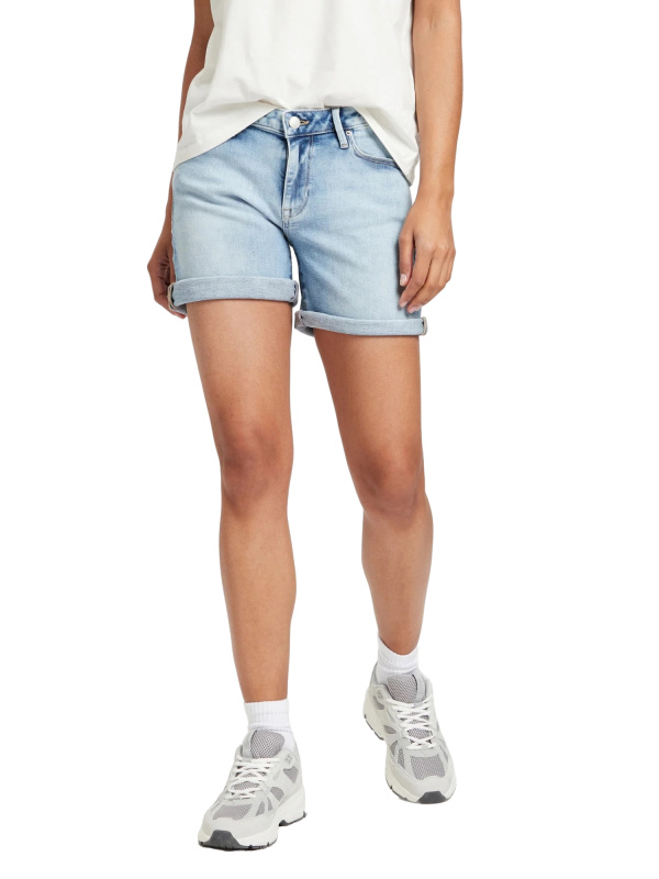 Dámské džínové kraťasy CROSS JEANS Zena světle modré-seprané-31
