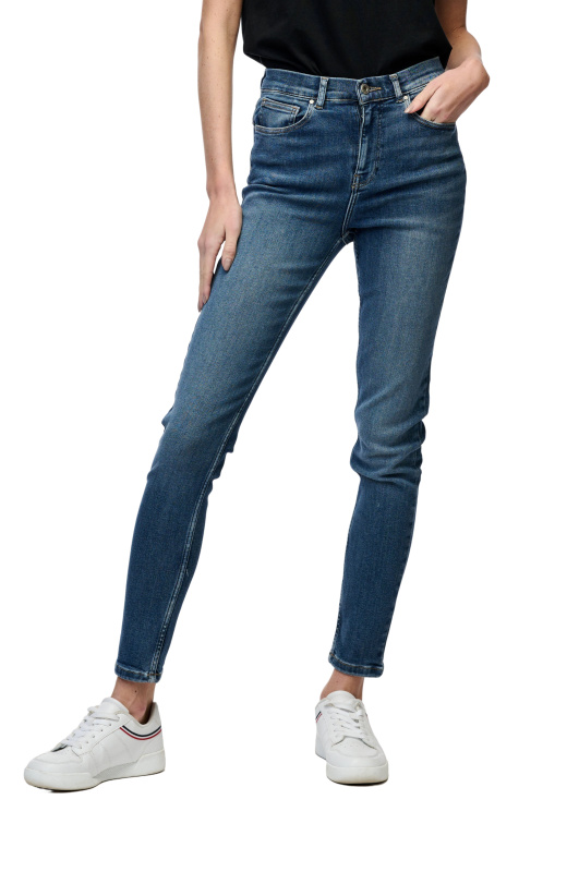 Dámské džíny CROSS JEANS Judy klasicky modré-seprané-32/32