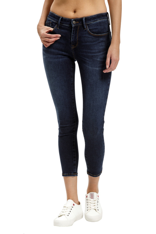 Dámské džíny Cross Jeans Alyss modré-24