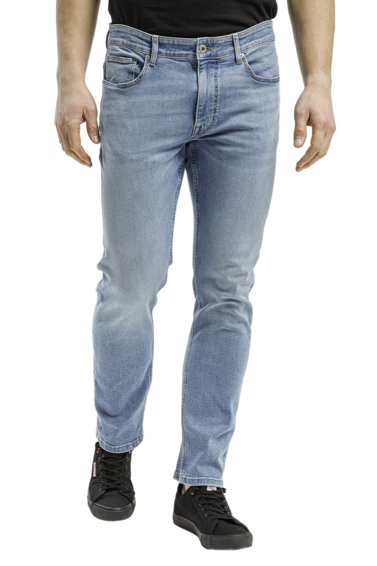 Pánské džíny CROSS JEANS Trammer světle modré-seprané-33/34