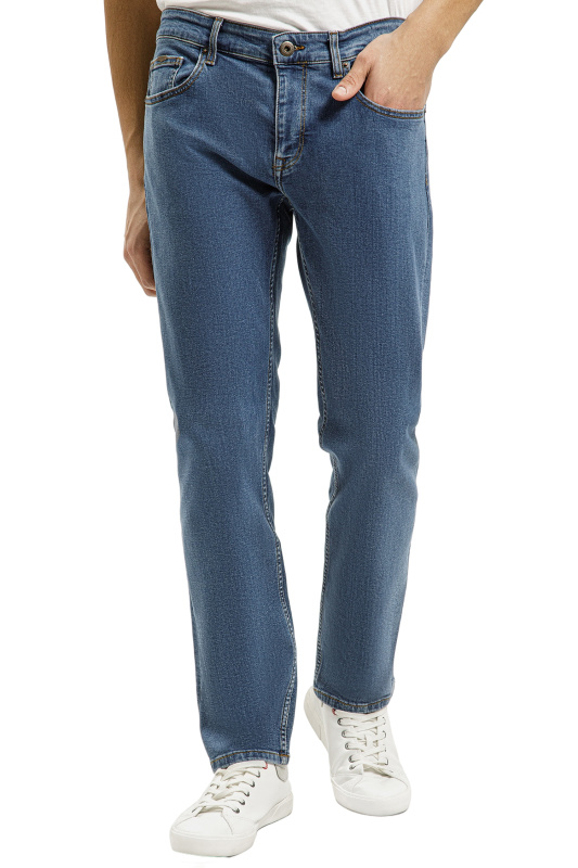 Pánské džíny CROSS JEANS Jack klasicky modré-seprané-32/32