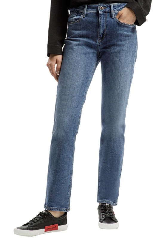 Dámské džíny CROSS JEANS Rose High klasicky modré-seprané-31/32