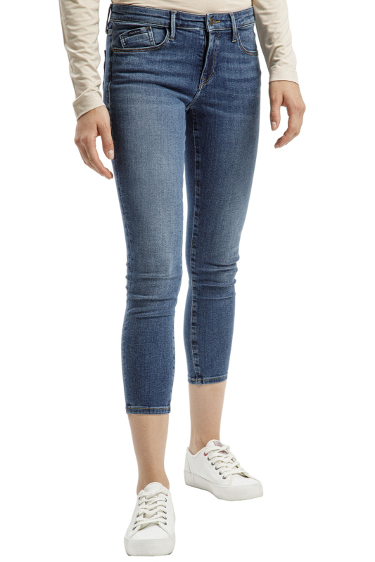 Dámské džíny CROSS JEANS Alyss klasicky modré-seprané-26