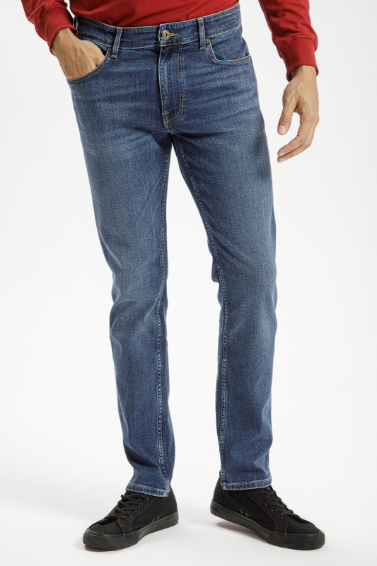Pánské džíny CROSS JEANS Greg klasicky modré-seprané - 36/36