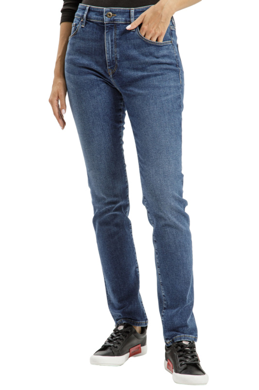 Dámské džíny CROSS JEANS Anya High klasicky modré-seprané-27/34