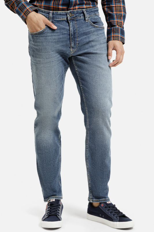 Pánské džíny CROSS JEANS Blake klasicky modré-seprané - 31/32
