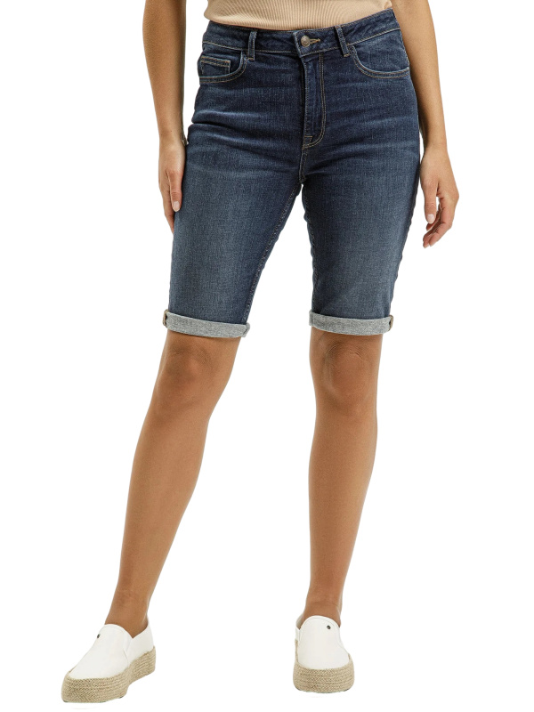 Dámské kraťasy CROSS JEANS Avril tmavě modré-seprané-32