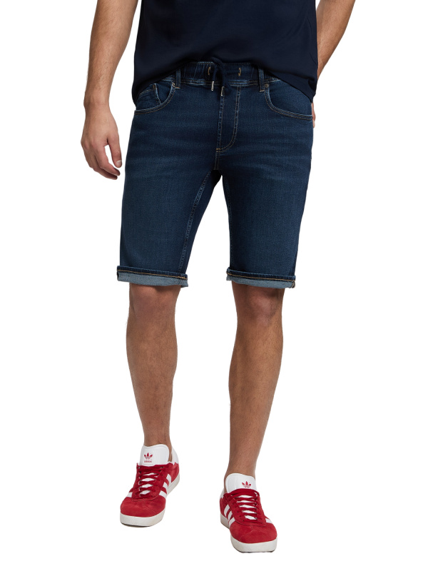 Pánské kraťasy CROSS JEANS Jed tmavě modré-seprané-31
