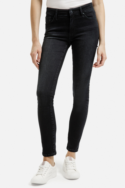 Dámské džíny CROSS JEANS Anya tmavě modré-seprané - 28/32