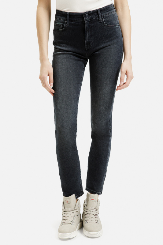 Dámské  džíny CROSS JEANS Anya High tmavě modré-seprané - 34/32