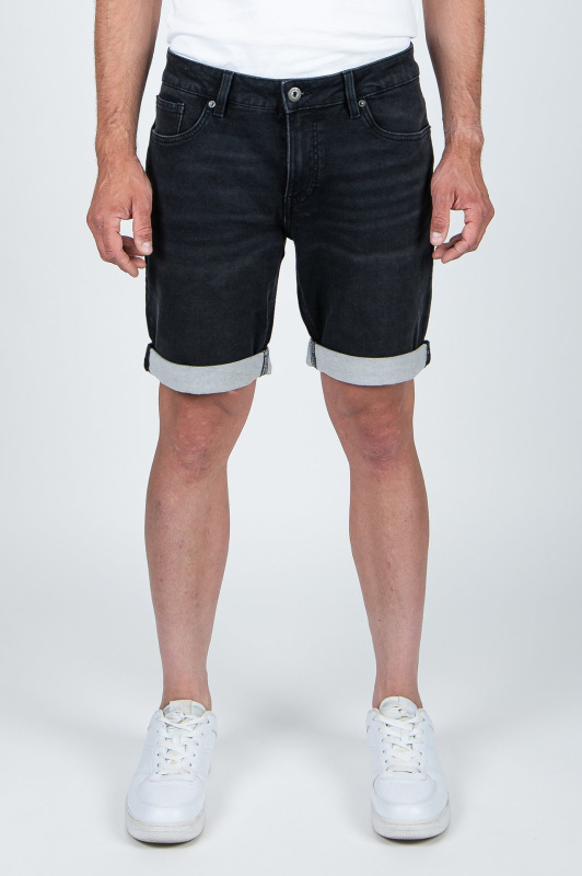 Pánské džínové kraťasy CROSS JEANS Leom tmavě šedé - 30