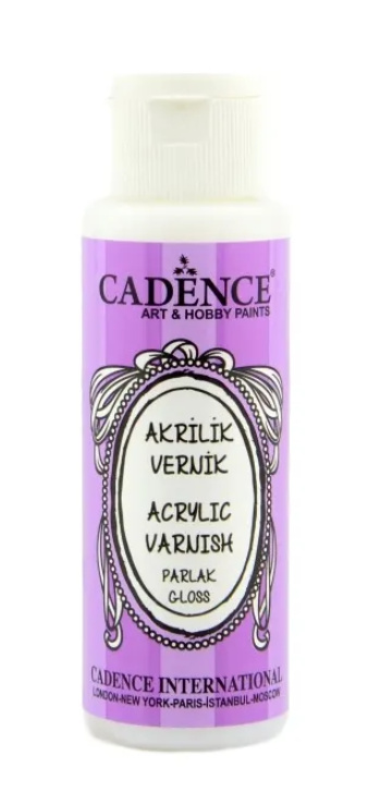 Cadence Dokončovací lak Cadence Acrylic Varnish, lesklý - VYBERTE OBJEM - Dokončovací lak Cadence Acrylic Varnish, 70 ml - lesklý